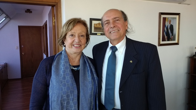 MINISTRA MEC URUGUAI E NAOMAR ALMEIDA